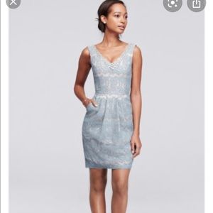 David’s Bridal Lace Cocktail Dress